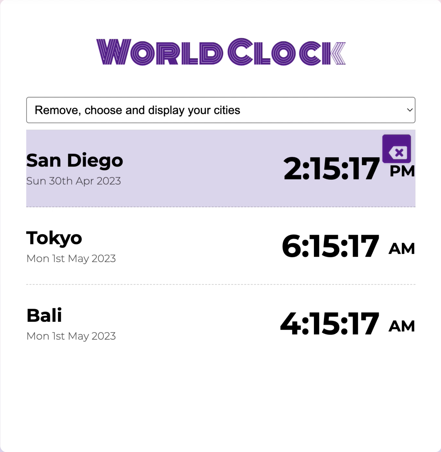 Clock App preview